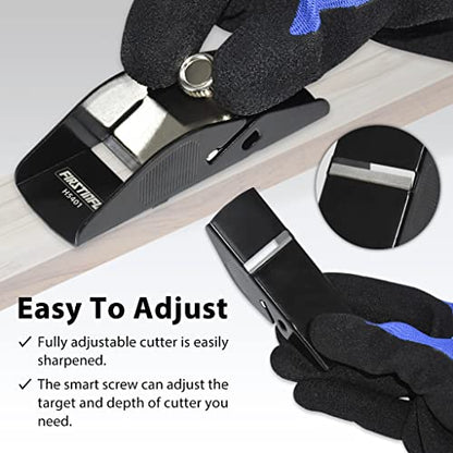 FIRSTINFO Mini Woodworking Hand Plane, Small Lightweight - style: Mini Hand Plane (Black)