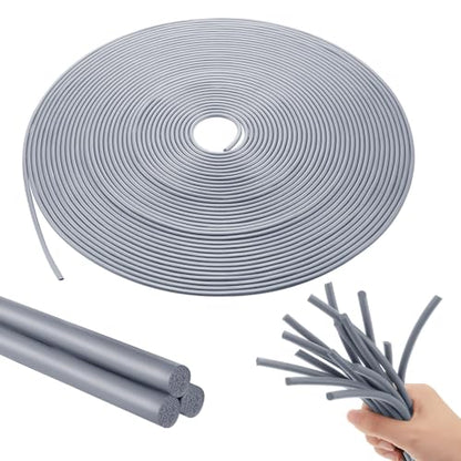 Frienda Backer Rod Foam Rubber Caulk Saver Concrete Expansion Joint Filler Weather Strip Seal for Gaps and Joints (Grey,1/8 Inch X 50 ft) - color: Gray, size: 1/8 Inch x 50 ft