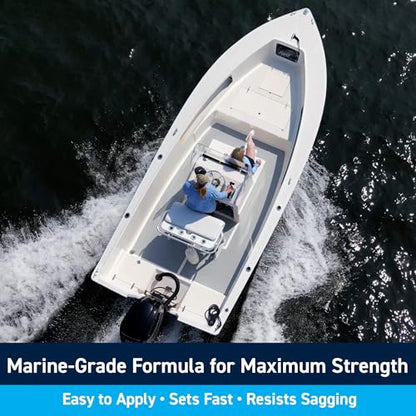 TotalBoat Polyester Structural Repair Putty - Marine Grade Long Strand Fiber Fiberglass Reinforced Filler for Boat and Automotive Repair - size: Quart Kit