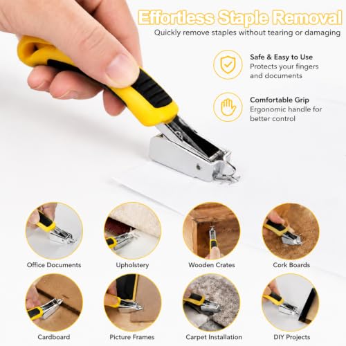 3 Pcs Upholstery Staple Remover Tool Set, High‑Carbon Steel Tack Puller Kit - color: 3pcs