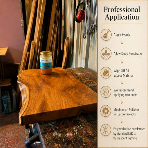 LEDICODE Advanced Polymer Wood Finish & Sealer, Plant-Based, 300ml - size: 300 ml/ 10.14 Fl Oz