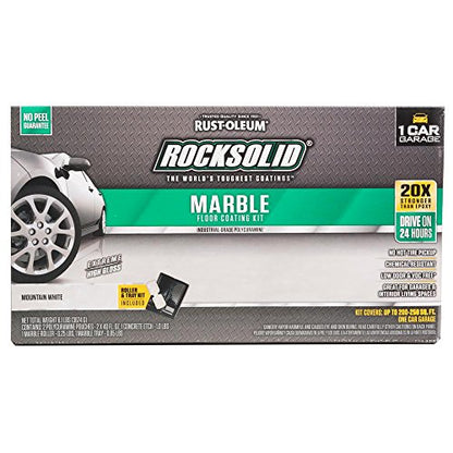 RockSolid Marble Floor Coating Kit, Mountain White - color: Mountain White