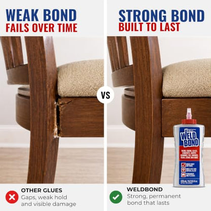 Weldbond Multi-Surface Glue Non-Toxic for Mosaic Wood Craft 14.2oz (4 Pack) - size: 4-pack