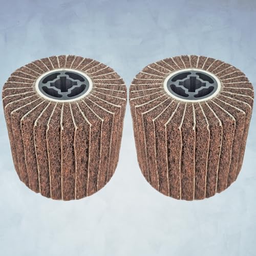 JONAS C 2 Pcs 4.7" x 4" 120 Grit Surface Conditioning Drum - style: 120 grit with sandpaper