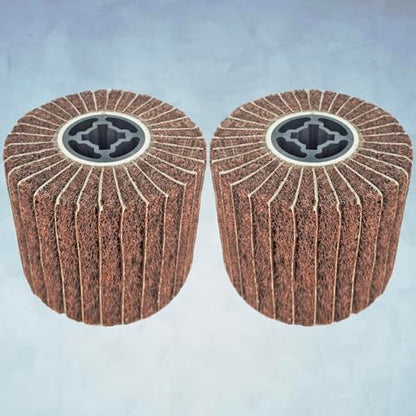 JONAS C 2 Pcs 4.7" x 4" 120 Grit Surface Conditioning Drum - style: 120 grit with sandpaper