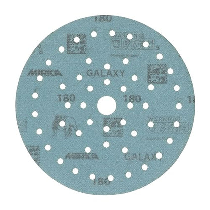 Mirka Galaxy Multifit 6 Inch Ceramic Discs, 180 Grit, Hook & Loop, 50 Pack - size: Grit 180