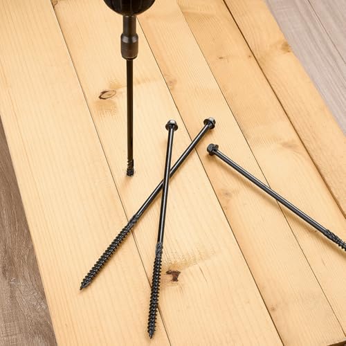 50 PCS #14 x 8” Wood Structural Screws Heavy Duty Hex Head Screws - size: #14x8"