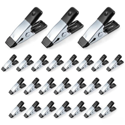 Small Spring Clamps 25 Pack, 3/4 Inch Heavy Duty Mini Clamps for Crafts - color: Black