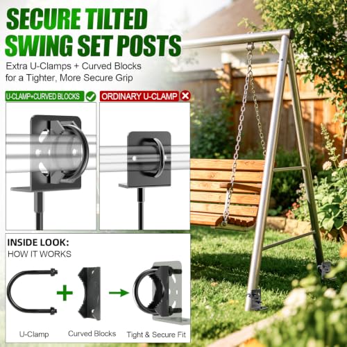 2 Pack 20" Ground Anchors Screw-in Shed Anchors with L Brackets - size: 20 INCH