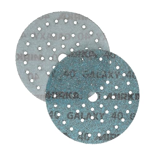 Mirka Galaxy Multifit 6'' Ceramic Sanding Discs 40 Grit Hook & Loop 50 Pack - size: Grit 40