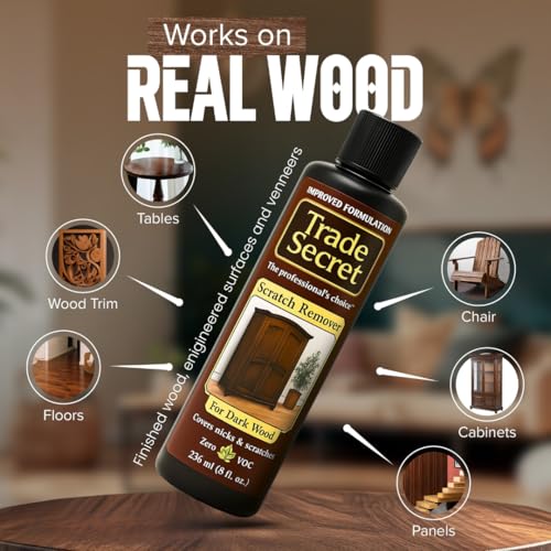 Trade Secret Wood Scratch Remover 2 Pack, Light and Dark, 8 oz, 2 Count - color: Light and Dark