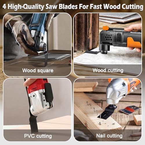 Multitool Sanding Pads (158 + 4 Blades kit) - size: 158 + 4 Blades kit