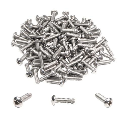 100PCS #6-32 x 1/2" Machine Screws, Phillips Pan Head, 304 Stainless Steel - size: 6#-32 x 1/2"
