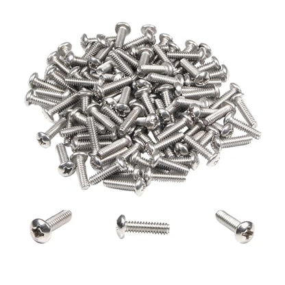 100PCS #6-32 x 1/2" Machine Screws, Phillips Pan Head, 304 Stainless Steel - size: 6#-32 x 1/2"