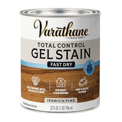 Varathane Total Control Ipswich Pine Gel Stain - color: Ipswich Pine, size: Quart (Pack of 1)
