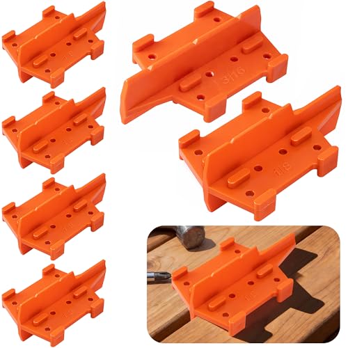 6 Pcs ABS Deck Board Spacer, 1/8 and 3/16 Inch Deck Board Spacing Tool - color: 6 Pcs
