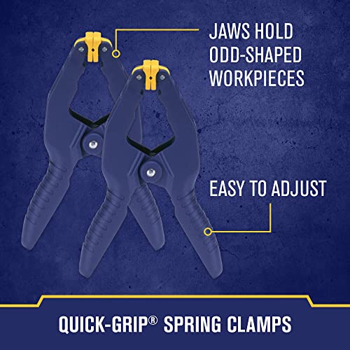 IRWIN QUICK-GRIP Clamps for Woodworking, Quick Release Triggers, 6 Inch, 8 Piece Set (IRHT83220) - style: 8 Pack
