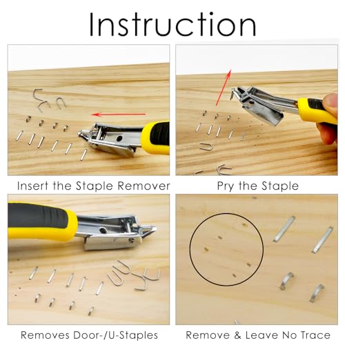 Upholstery Staple Remover, Construction Staple Remover Tool - color: Red