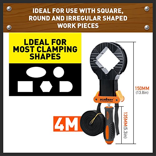 HORUSDY Band Clamp, Woodworking Frame Clamp Strap Holder for Picture Strap Clamp Strap Clamp (Band Clamp) - style: Band Clamp