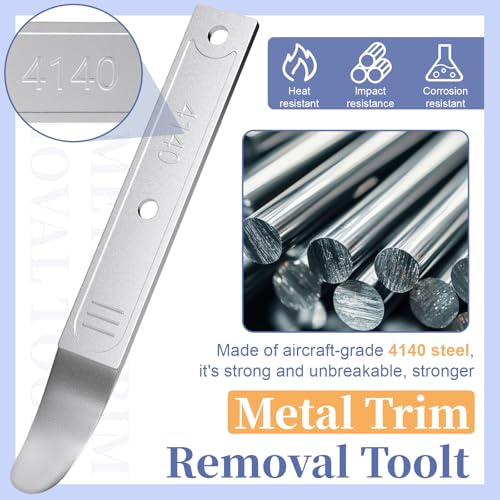 2 PCS 4140 Pry Tool, Trim Removal Tool, Mini Pry Bar for Auto Trim Interior - color: 2 PCS