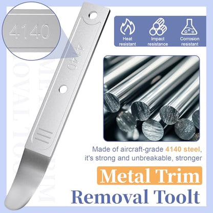 2 PCS 4140 Pry Tool, Trim Removal Tool, Mini Pry Bar for Auto Trim Interior - color: 2 PCS