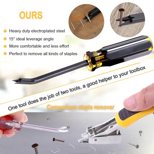 3Pcs Heavy Duty Staple Remover, Upholstery Staple Puller Tool