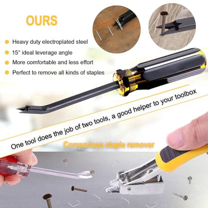 3Pcs Heavy Duty Staple Remover, Upholstery Staple Puller Tool