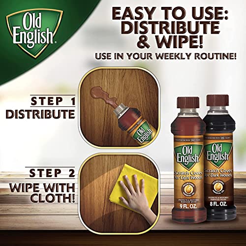 Old English Scratch Cover For Dark Woods Polish 8 oz (Pack of 3) - size: 8 Fl Oz (Pack of 3)