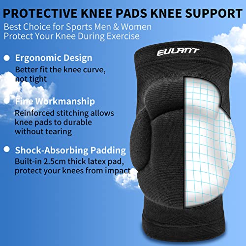 Volleyball Knee Pad for Men,Thicken Anti-Collision Protection Knee Pads - size: X-Large
