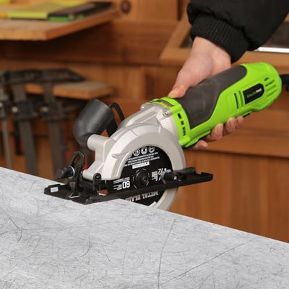 GALAX PRO 710W Mini Circular Saw with 3 Pcs Saw Blades (115mm)