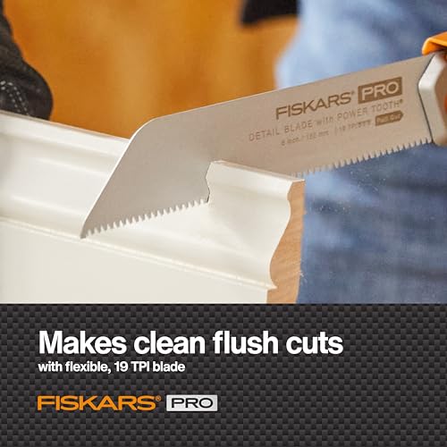 Fiskars Pro PowerTooth Compact Folding Detail Hand Pull Saw, 6" Blade - style: Folding Pull Saw