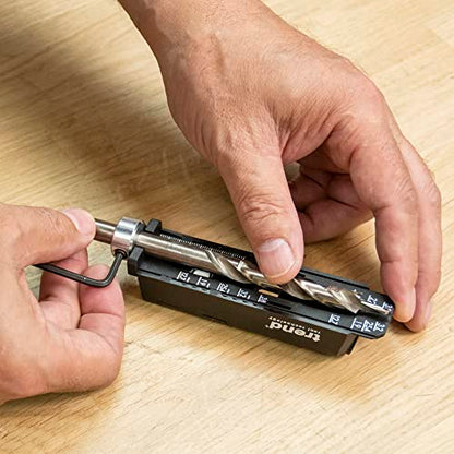 Trend Single Pocket Hole Jig with HSS Drill Bit & Depth Setting Collar, Square Drive Bit & Pocket Hole Screws Selection, PH/JIG/BS - style: Single