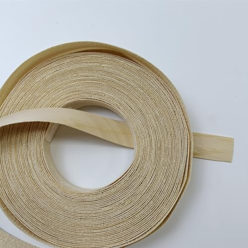 Ashwood Wood Veneer Edge Banding 7/8inch X 50ft -Preglued Iron On Veneer Edging-Plywood Backed with Hot Melt Adhesive Strip-Flexible Wood Tape for Furniture Cabinet Laminate