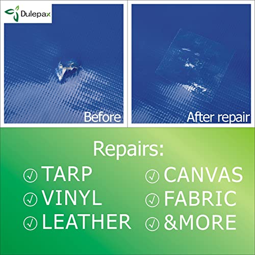 Dulepax-Tent Repair Tape,Awning Repair Tape,Boat Covers Repair,RV Covers Repair Kit,Tarp Repair,Canvas Pctch Kit,Sail Tape Etc...1 Roll of 30FT x 2.9" - size: 30 ft x 2.9"