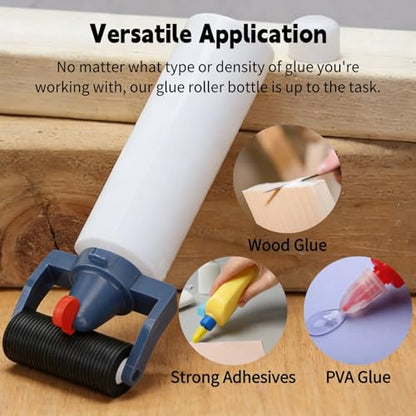 Glue Roller Applicator Bottle, Easy to Use and Glue Coating for Woodworking