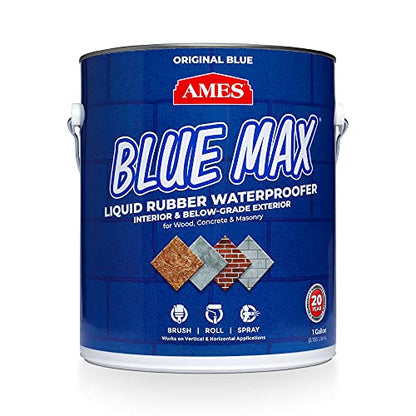 Ames Blue Max Liquid Rubber Waterproofer, 1 Gallon, Blue - color: Blue, size: 1 Gallon