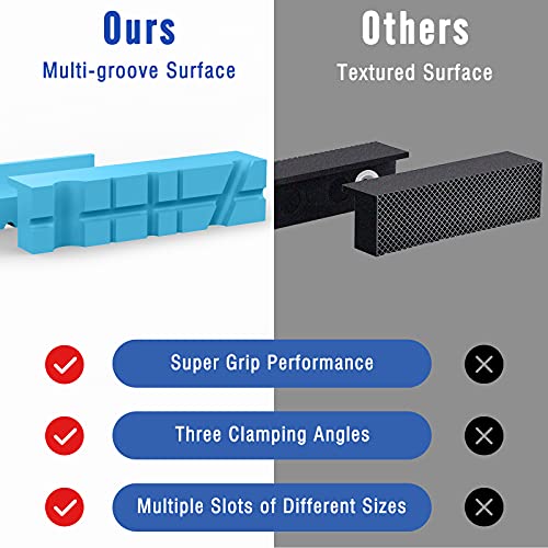 Housolution 5 Inch Magnetic Vise Jaw Pads Covers, 1 Pair Vice Soft Jaws - size: 5inch