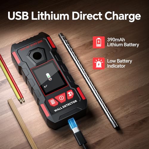 Stud Finder, Rechargeable Stud Finder Wall Scanner with Intelligent Chip