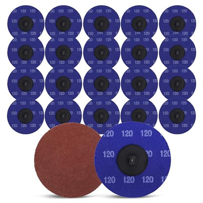 ABN Aluminum Oxide Sanding Discs 25-Pack, 3in, 120 Grit - Metal Sanding Wheels for Surface Prep and Finishing Work - style: 120 Grit