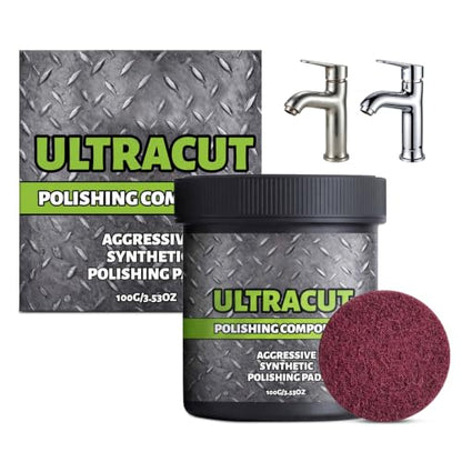 All-in-One Surface Restoration Polish with Pad, Polishing Compound Kit