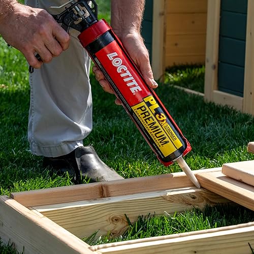 Loctite PL Premium Polyurethane Construction Adhesive, 10 fl oz Cartridge, 6 Pack - Versatile Construction Glue for Wood, Concrete, Stone, Metal & More - size: 6 Pack