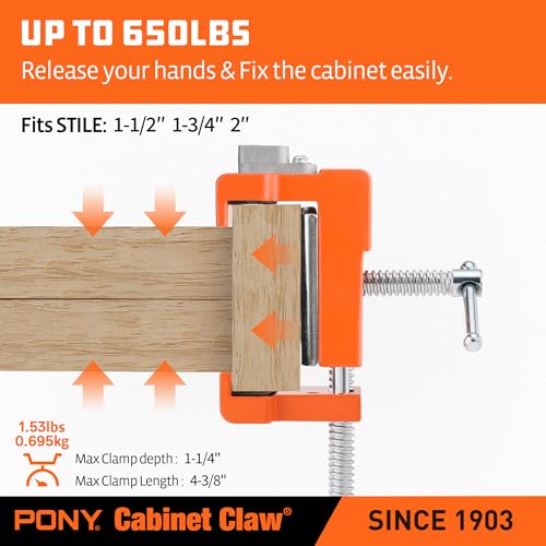 PONY 2-Pack Original Cabinet Clamps, 8510 - size: 4-PACK
