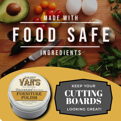 Daddy Van's All Natural Unscented Beeswax Furniture Polish