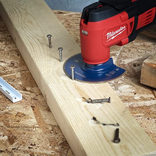 Norske Tools NOTP215 3-3/8" Wood with Nails Flush Cut Oscillating Multi Tool Accessory Blade - style: Titanium 3-3/8”