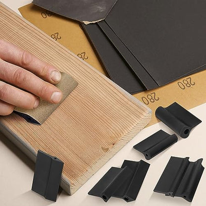 Flexible Contour Sanding Block 14-Pack Rubber Sanding Pad Kit