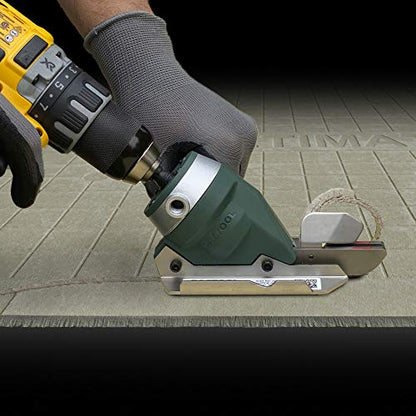 PacTool Snapper Shear Pro - Fiber Cement Cutting Tool for Siding Pros - style: Universal Shear Head / Attaches to any drill