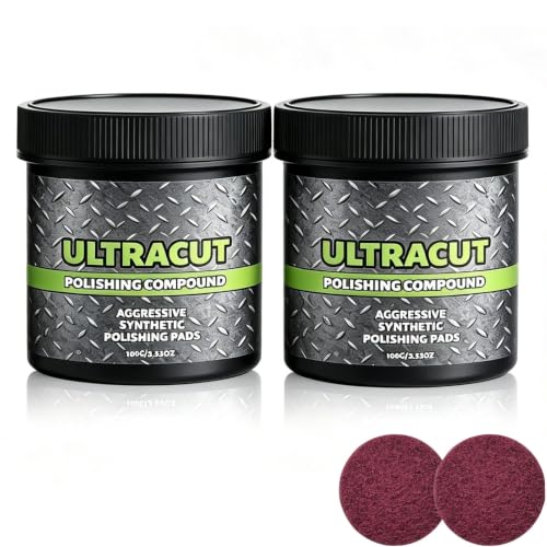 2PCS Surface Restoration Polish With Pad,Multi-Surface Scratch Remover,for Leather Wood Marble Countertop Refrigerators & Cookware Ovens Sinks