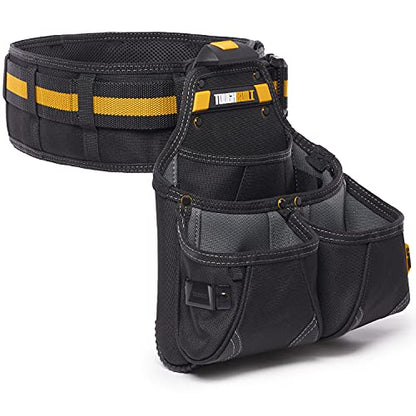 ToughBuilt ClipTech Series – 3-Piece Pro Framer Tool Belt Set, ClipTech™ Modular System with 2 Professional Pouches and Padded Belt, 1680D Heavy-Duty Construction (TB-CT-102-3P) - size: Pro Framer Rig (3 Piece)