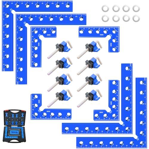 8 Pcs Corner Clamps for Woodworking, 90 Degree Clamp With Storage Box. - size: 8PCS