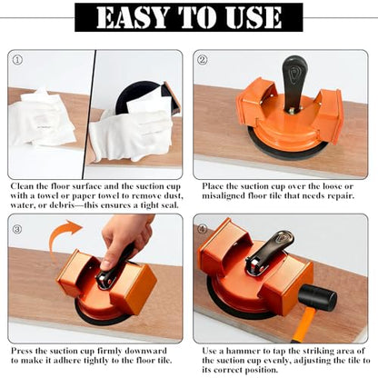 Floor Gap Repair Tool, URABLAZ Floor Gap Fixer Tool with 2PCS Felt Pads